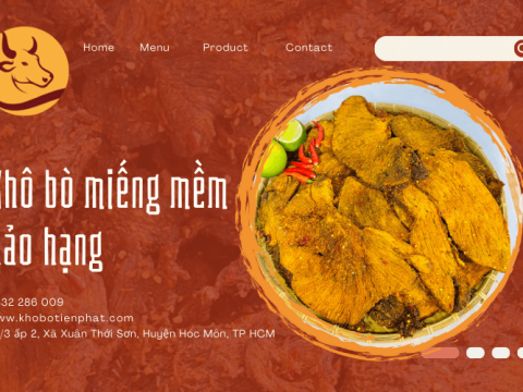 Thưởng thức khô bò miếng mềm hảo hạng chỉ có tại Khô Bò Tiến Phát