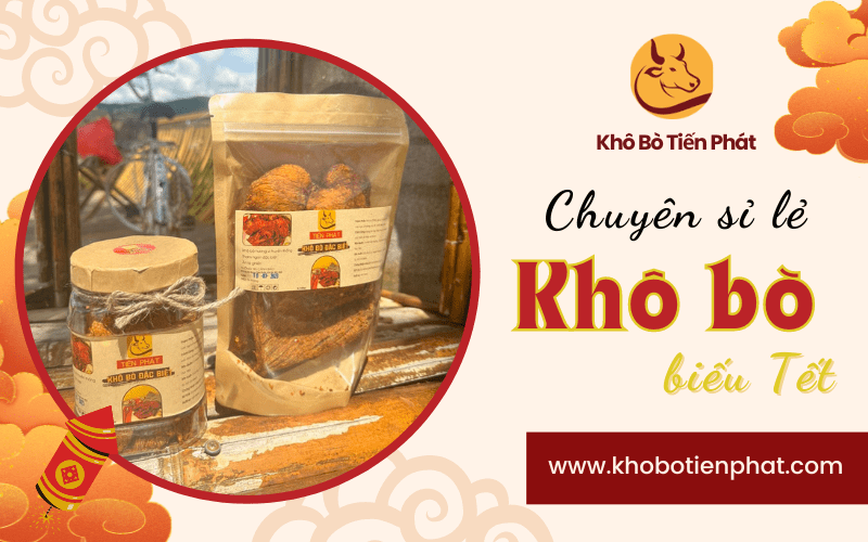 khô bò biếu tết