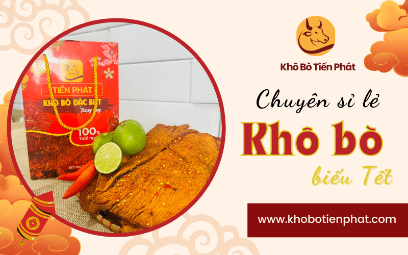 khô bò biếu tết