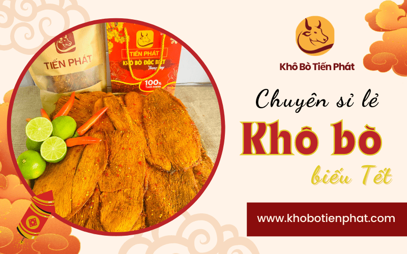 khô bò biếu tết
