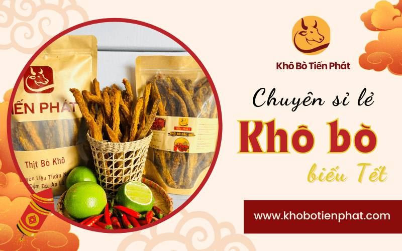 khô bò biếu tết