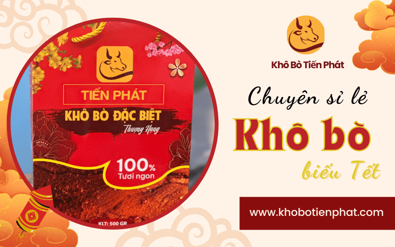 khô bò biếu tết