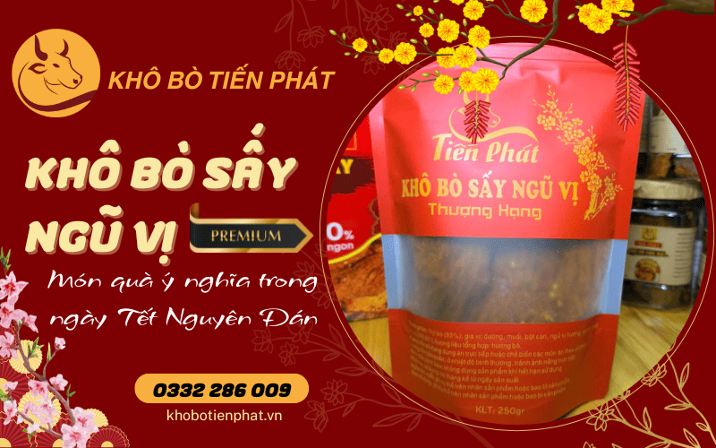 Khô bò sấy ngũ vị thượng hạng