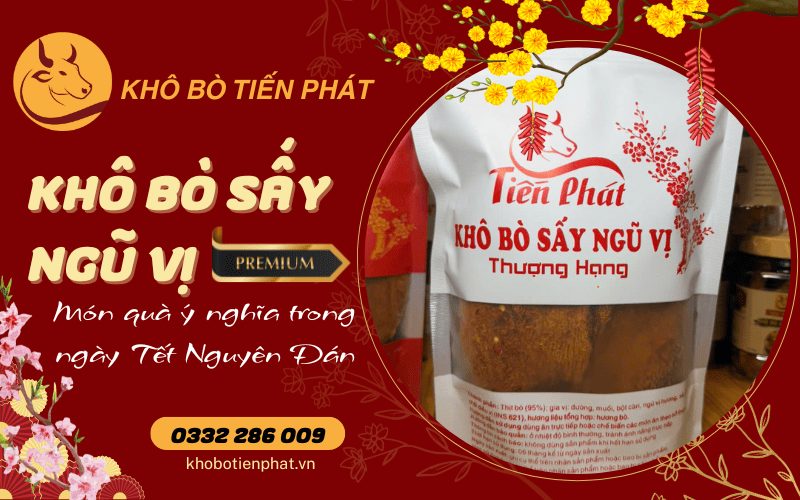 Khô bò sấy ngũ vị thượng hạng