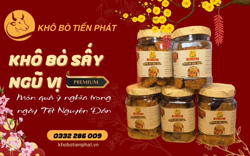 Khô bò sấy ngũ vị thượng hạng